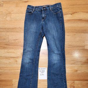 Old Navy The Dreamer Mid Rise Boot Cut Jeans Size 6 TALL Stretch